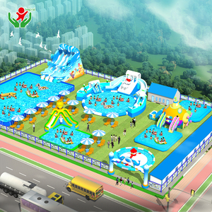Parque <span class=keywords><strong>de</strong></span> Atracciones Inflable Personalizado <span class=keywords><strong>de</strong></span> Gran Tamaño, <span class=keywords><strong>Construcción</strong></span> <span class=keywords><strong>de</strong></span> Temática Personalizada - Product Image 4