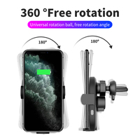 Chargeur sans fil pour voiture Justlink haute vitesse 15W 5V/2A, induction infrarouge, support de téléphone portable et de véhicule, 0-10 mm