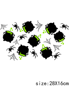 LETOP 1PCS Waterproof <span class=keywords><strong>Horror</strong></span> Character Skull UV pour DTF Sticker 24OZ Cup Wrap pour Halloween - Product Image 3