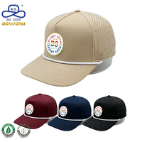 Fabricant de chapeaux BSCI, chapeaux de camionneur à 5 panneaux en tissu de coton avec logo personnalisé, corde et logo en silicone pour événements sportifs