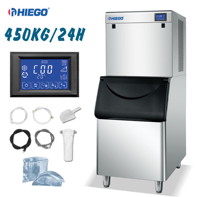 Automatic Commercial Crescent Shaped Ice Machine 450kg Ice Maker Machine