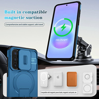 Étui de protection pour appareil photo pour Samsung Galaxy A57 A37 A17 A56 A36 A26 A16 A55 A35 A15, étui robuste et résistant, coque de protection magnétique