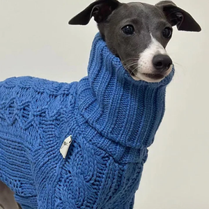 Qiqu fournitures pour animaux de compagnie personnalisé nouveau concepteur de luxe chien vêtements pull à col roulé <span class=keywords><strong>italien</strong></span> lévrier <span class=keywords><strong>Whippet</strong></span> - Product Image 2