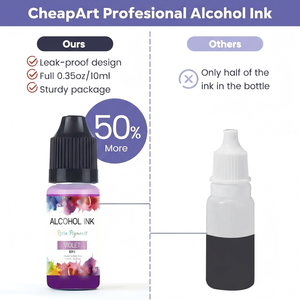 Ensemble d'encres alcoolisées métallisées scintillantes pour l'art 3D, diffusion d'encre pour projets d'art en résine, couleurs fluide vibrantes haute densité - Product Image 2