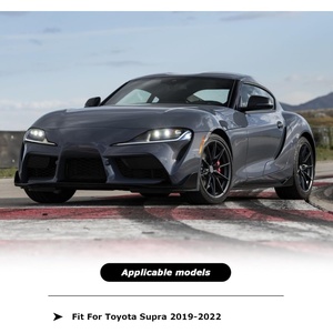 Volante de Fibra de Carbono Real para Toyota GR Supra 2019-<span class=keywords><strong>2022</strong></span>, Volante Deportivo en Forma de D con Cuero Nappa Perforado y Base Plana - Product Image 6