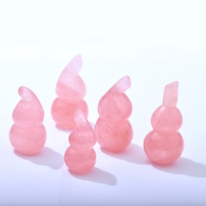 Bán buôn Chất lượng cao tự nhiên mini đánh bóng chữa bệnh tinh thể thủ công Rose Quartz bầu cho món quà - Product Image 2