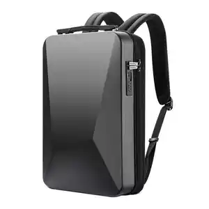 Tas punggung laptop pria, ransel laptop kombinasi bahu perjalanan bisnis PC kapasitas besar LOGO kustom tahan air USB Cyberpunk