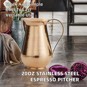 เหยือกเซรามิกพอร์ซเลนสำหรับทำฟองนมกาแฟเอสเพรสโซ ขนาด 20 ออนซ์ (600 มล.) สไตล์มินิมอล เป็นมิตรกับสิ่งแวดล้อม ขายส่งจากโรงงาน - Product Image 2