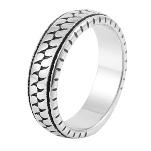 yunnique Men's <b>Titanium</b> Steel <b>Ring</b> Geometric Pattern Irregular Diamond Design Gift Jewelry FY280101 - Product Image 5