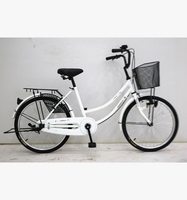 24 pouces vélo de ville mode 1 vitesse roue sopke modèle simple jantes en alliage carton acier dame vélo