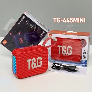 TG-445MINI Xách Tay Stereo Loa Siêu Trầm Bass Không Dây Mini Bt Loa FM Đài Phát Thanh Hỗ Trợ TF/USB Vải Hoạt Động RGB Ánh Sáng Loa Nóng - Product Image 6