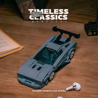 PB PB8819 MOC M1 Kit de Coche Deportivo, Serie Supercar, Modelo de Juguete Educativo para Armar, Regalos Unisex, 368 Piezas, Escala 1:32, Juego de Bloques de Construcción