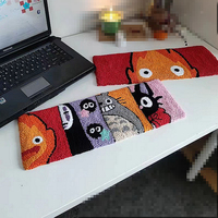 100% noué à la main tufté clavier tapis tapis mignon dessin animé canard souris poinçon aiguille tapis tapis Table tapis pour ordinateur portable cadeau bureau décor