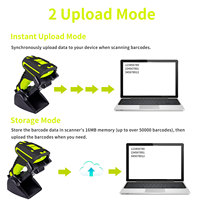 Symcode, escáner de código de barras de mano, verde, 433Hz, conexión inalámbrica, interfaz USB COM, reparación de teléfonos, reparación de teléfonos móviles A4S