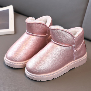 Scarponi <span class=keywords><strong>da</strong></span> <span class=keywords><strong>neve</strong></span> con fodera in pile per stivali di cotone invernali impermeabili per ragazze scarpe di cotone per bambini - Product Image 5
