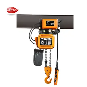 2t 3t 5t Low Headroom Motorized Trolley electric winch 7.5t Electric Chain Hoist with remote control