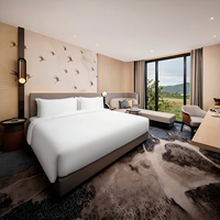 Meubles de resort sur mesure modernes, ensemble de meubles de chambre d'hôtel de luxe, solution tout-en-un, meubles de chambre d'hôtel 3, 4, 5 étoiles