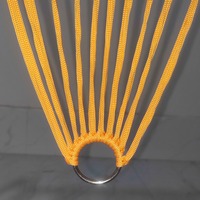 Hamac en corde épaisse tressé à la main, hamac balançoire d'extérieur durable, équipement de camping léger pour les voyages et les pique-niques en plein air