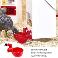 Kit d'abreuvoirs automatiques pour animaux QA, abreuvoir pour volailles, poulets, canards, oiseaux, dindes, lapins, animaux de compagnie