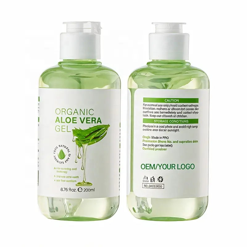 OMYLADY 100% Gel Natural Puro Aloe Vera Orgánico Hidratante Calmante Después del Sol Gel de Aloe Vera Para La Cara