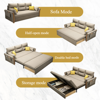 Canapé-lit et fauteuil de loisirs modernes et minimalistes, extensibles, en tissu écologique, pour salon, chambre et bureau