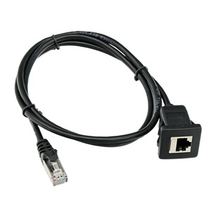 Cat5e snap-on <b>RJ45</b> male-to-female gigabit network <b>cable</b> extension <b>cable</b> for automobiles and ships, dashboard panel modification - Product Image 2