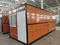 Maison mobile préfabriquée pliante isolée de 20 pieds pour toute la maison avec climatisation et salle de bain