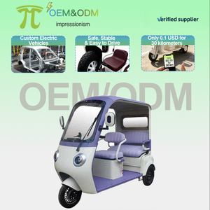 รถสามล้อบรรทุกไฟฟ้าแบบ<span class=keywords><strong>ปิด</strong></span> Impressionism 2026 กำลังไฟ >1000 วัตต์ ได้รับการรับรองมาตรฐาน DOT รองรับผู้โดยสาร 2 คน รับน้ำหนักได้ 400 กก. - Product Image 1