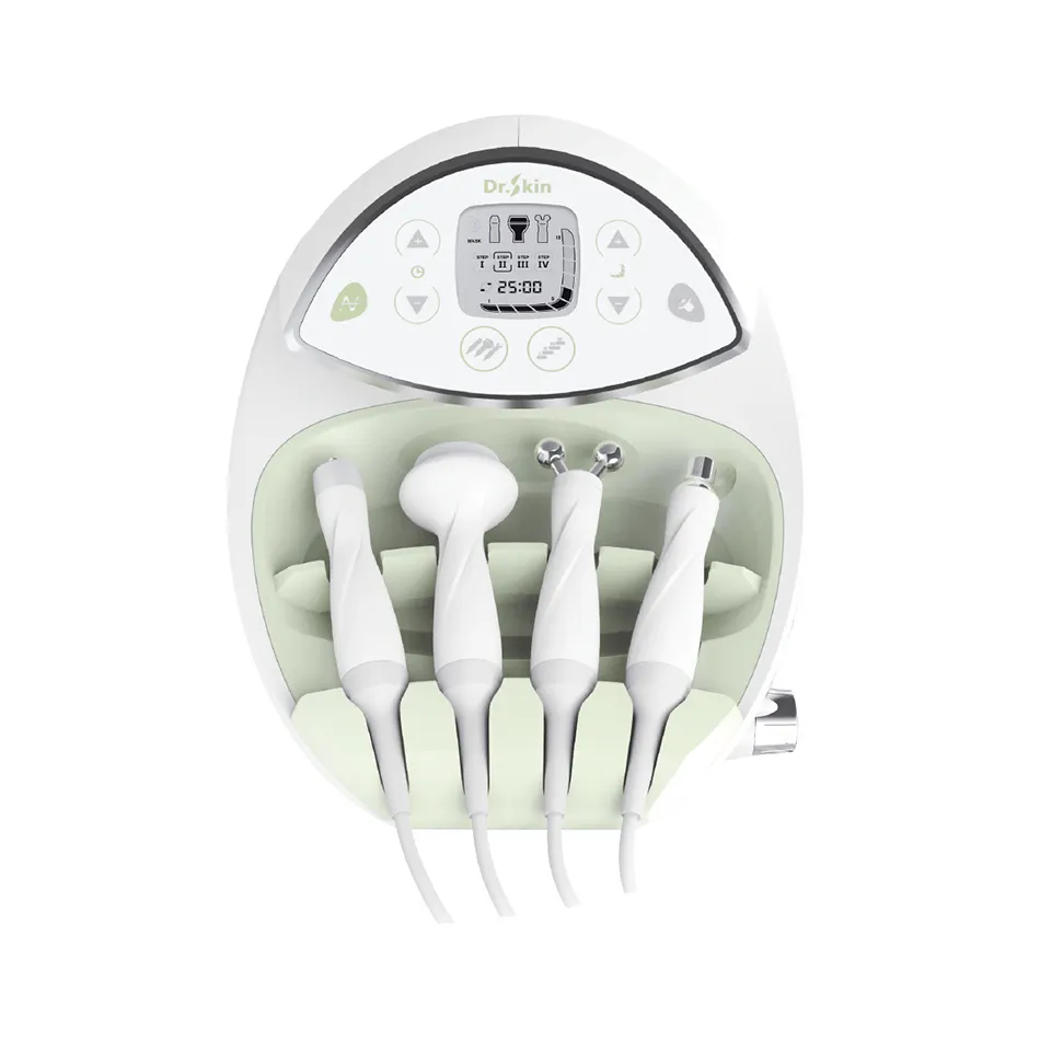 DR. SKIN is the specialized cosmetic device to brighten and improve your skin tone with the diamond peeling system