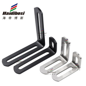 Soporte angular de acero inoxidable Haidibosi con orificio alargado, conector de 90 grados para soporte de muebles - Product Image 1