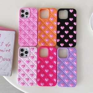 Fundas <span class=keywords><strong>de</strong></span> Silicona Líquida con Diseño <span class=keywords><strong>de</strong></span> Mini Corazón para iPhone 15 14 13 Pro Max, Suaves, Agradables al Tacto, Resistentes a Impactos, Color Caramelo, Diseño <span class=keywords><strong>de</strong></span> Lujo - Product Image 1