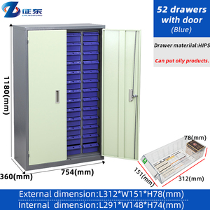 Tủ đựng đồ đa ngăn chất lượng cao bằng nhựa, có kệ kim loại, dùng cho nhà để xe, dụng cụ điện tử - Product Image 6