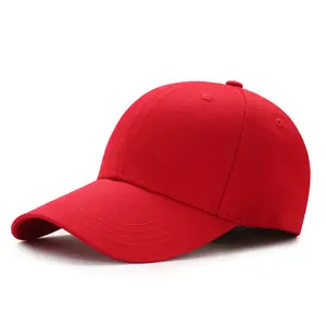 새로운 디자인 프로모션 수락 인쇄 사용자 정의 로고 레드 캡 모자 야구 소년 모자 및 모자 성인
