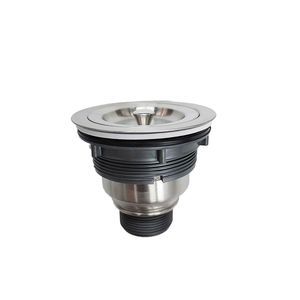 Acier inoxydable 304 Accessoires d'évier de cuisine modernes Finition brossée chromée Filtre de vidange des déchets Filtre à <span class=keywords><strong>queue</strong></span> de tuyau - Product Image 3
