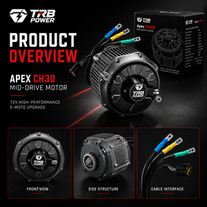 Kit di Aggiornamento Motore Elettrico TRB APEX CH30 72V 32KW per Moto Elettriche ad Alta Velocità <span class=keywords><strong>e</strong></span> Moto da Fuoristrada - Product Image 3