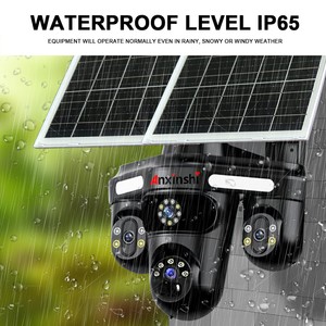 Không dây năng lượng mặt trời an ninh máy ảnh ngoài trời IP66 màu sắc không thấm nước tầm nhìn ban đêm năng lượng mặt trời điện máy ảnh hai cách âm thanh 10x Zoom ứng dụng miễn phí - Product Image 6