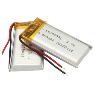 Tùy chỉnh <span class=keywords><strong>Lithium</strong></span> Polymer Pin Lipo di động <span class=keywords><strong>400mAh</strong></span> Li-polymer 3.7V 450mAh pin 500mAh 602040pl có thể sạc lại cho GPS Tracker - Product Image 1