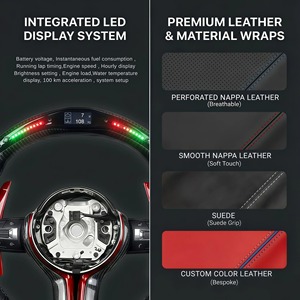 Volante Deportivo de Fibra de Carbono AMG de Alta Calidad para Mercedes-Benz Clase R, S, B, C, E, A, ML, <span class=keywords><strong>GL</strong></span>, W205, W213, Marca Feigeer Tech - Product Image 4