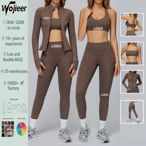 <span class=keywords><strong>Ensemble</strong></span> de yoga WOJIEER 2 pièces, soutien-gorge de sport personnalisé, pantalon de yoga serré, <span class=keywords><strong>ensemble</strong></span> de vêtements de sport, ensembles de vêtements de sport de grande taille, vêtements de sport pour femmes, vêtements de yoga - Product Image 1