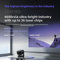 Proyector Láser Tricolor DLP JMGO N3 UltraMax 4K 3D 4600 Lúmenes 16:9 con Sistema Operativo Android Integrado, Cine en Casa Portátil, Garantía de 3 Años