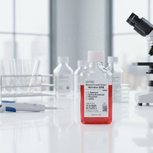ACE VITRO MEM05 500ml Réactifs de laboratoire Milieu de <span class=keywords><strong>culture</strong></span> cellulaire MEM L-Glutamine Bicarbonate de sodium Rouge de Phénol pour cellules mammaires - Product Image 2