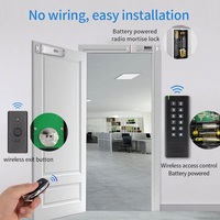 Kit de Sistema de Control de Acceso Biométrico Inalámbrico con Teclado RFID IC ID de 125KHz/13.56MHz IP65, Control Remoto para Desbloqueo de Puerta y Portón