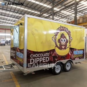 Remolque de Comida Móvil Seahisun <span class=keywords><strong>Monkey</strong></span> Trailer - Remolque con Barra de Remolque Resistente a la Corrosión y Ahorrador de Energía para Pizza/Comida Caliente - Product Image 4
