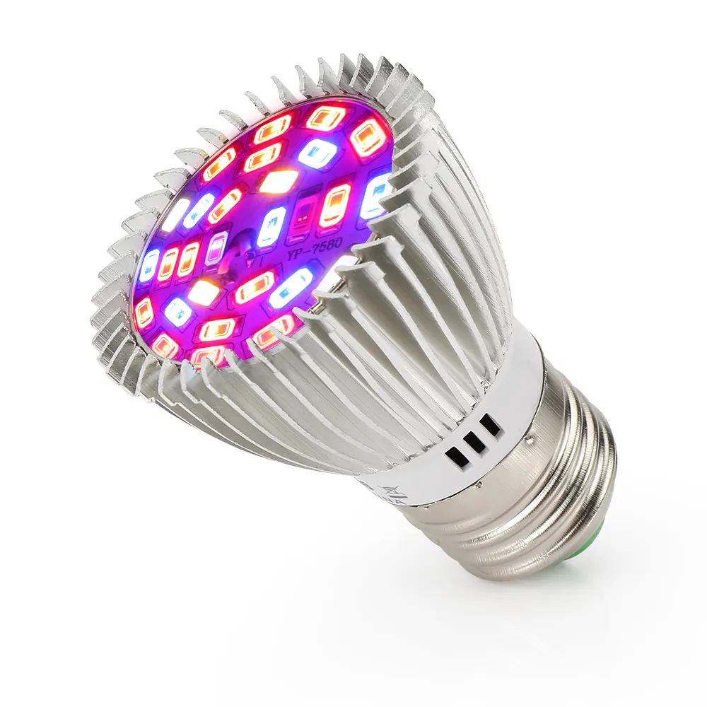 Sinjialight lâmpada led de espectro completo, para áreas internas, com 28w, e27/e14/gu10, para crescimento