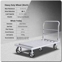 Carro de Transporte Plegable de 5 Ruedas, Resistente, Portátil, OEM, Carretilla de Compras, Carro Multiusos