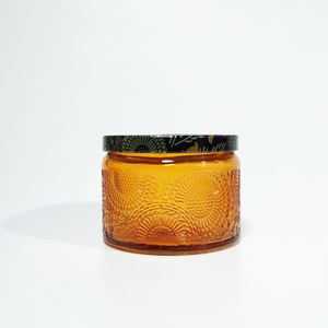 Candeliere in Vetro Cilindrico Colorato Viola e Rosa da 100ml, Vuoto, con Texture Goffrata e Finitura Lucida, per Decorazioni Natalizie e Domestiche, con Tappo in Gomma - Product Image 2