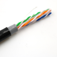 Câble Cat6 Aico pour câblage extérieur, échantillons gratuits, extérieur, 1000 Mbps, 1G, UTP, étanche, résistant aux UV, PVC+PE, double gaine