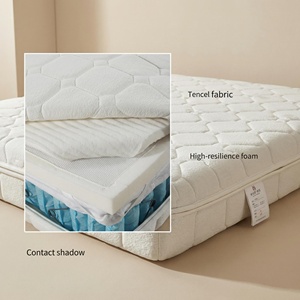 Matelas à ressorts ensachés indépendants silencieux, fibres anti-humidité, mousse haute résilience, 3D écologique, pour hôpital, école, chambre à coucher - Product Image 3