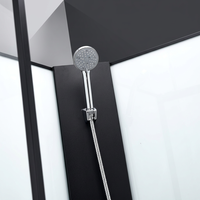 Cabine de douche intelligente peu encombrante avec fixation d'angle, salle de bain intelligente pour petit appartement