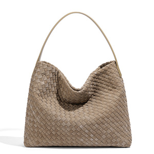 Exclusivo para <span class=keywords><strong>AliExpress</strong></span>, Bolso de <span class=keywords><strong>Mujer</strong></span> de Gran Capacidad, Tejido y de Gamuza Vintage, Bolso Tote de Moda, Bolso de Hombro Único - Product Image 5